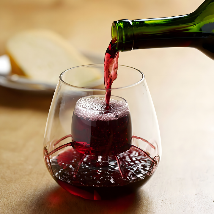 Unique Aura Aerating Spill Resistant Wine Glasses - Set of 2